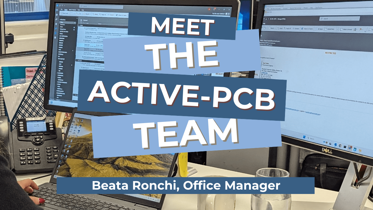 Meet the Team - Beata Ronchi Office Manager Active PCB
