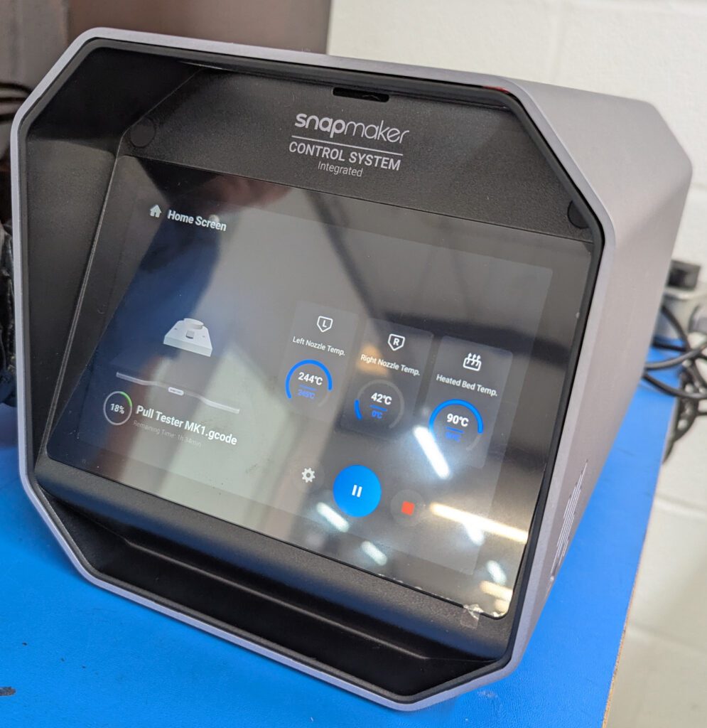 SnapMaker control system - 3d printer